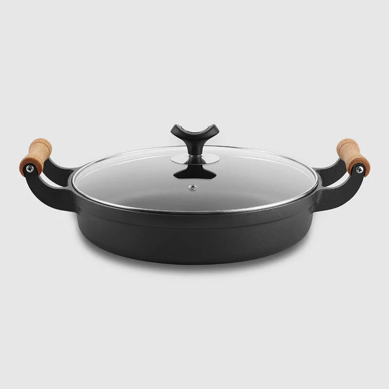 π₯ Cast Iron Pancake Pan β Thickened Flat Pan with Double Handles