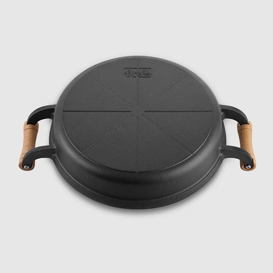 🥞 Cast Iron Pancake Pan – Thickened Flat Pan with Double Handles